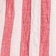 Striped tie-waist shirt WASHED RED AND WHITE ST factory: striped tie-waist shirt for women