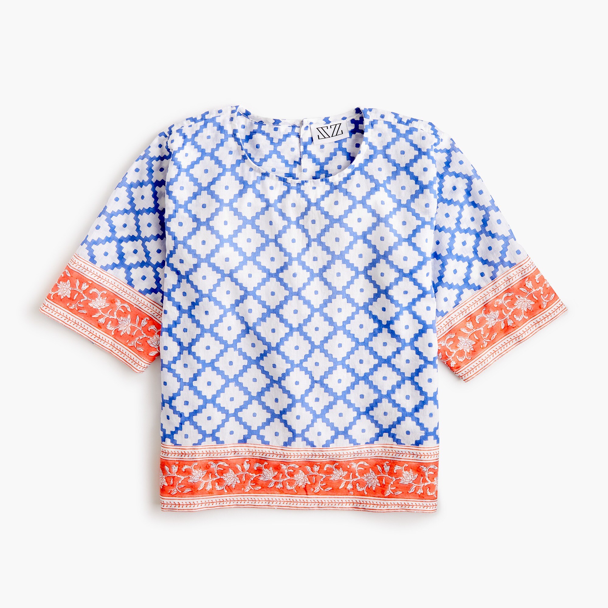 SZ Blockprints™ for J.Crew crop top