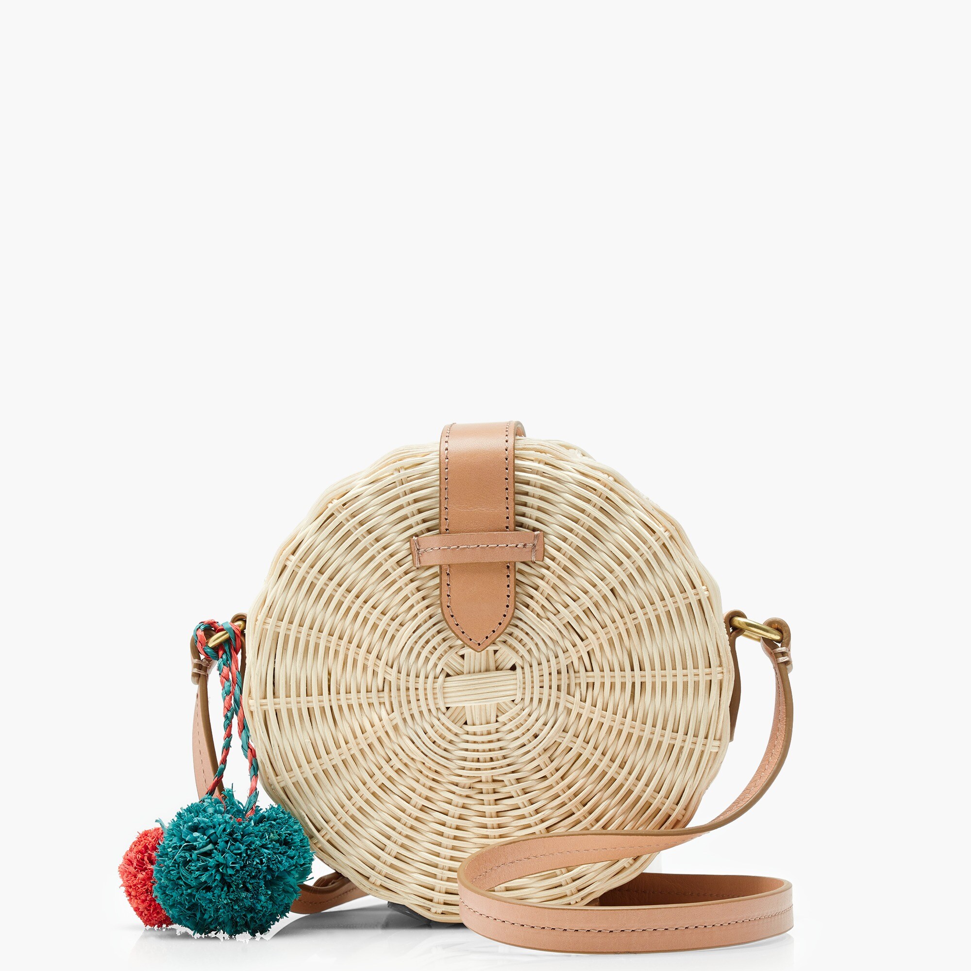 Circle straw crossbody bag : Women bags | J.Crew