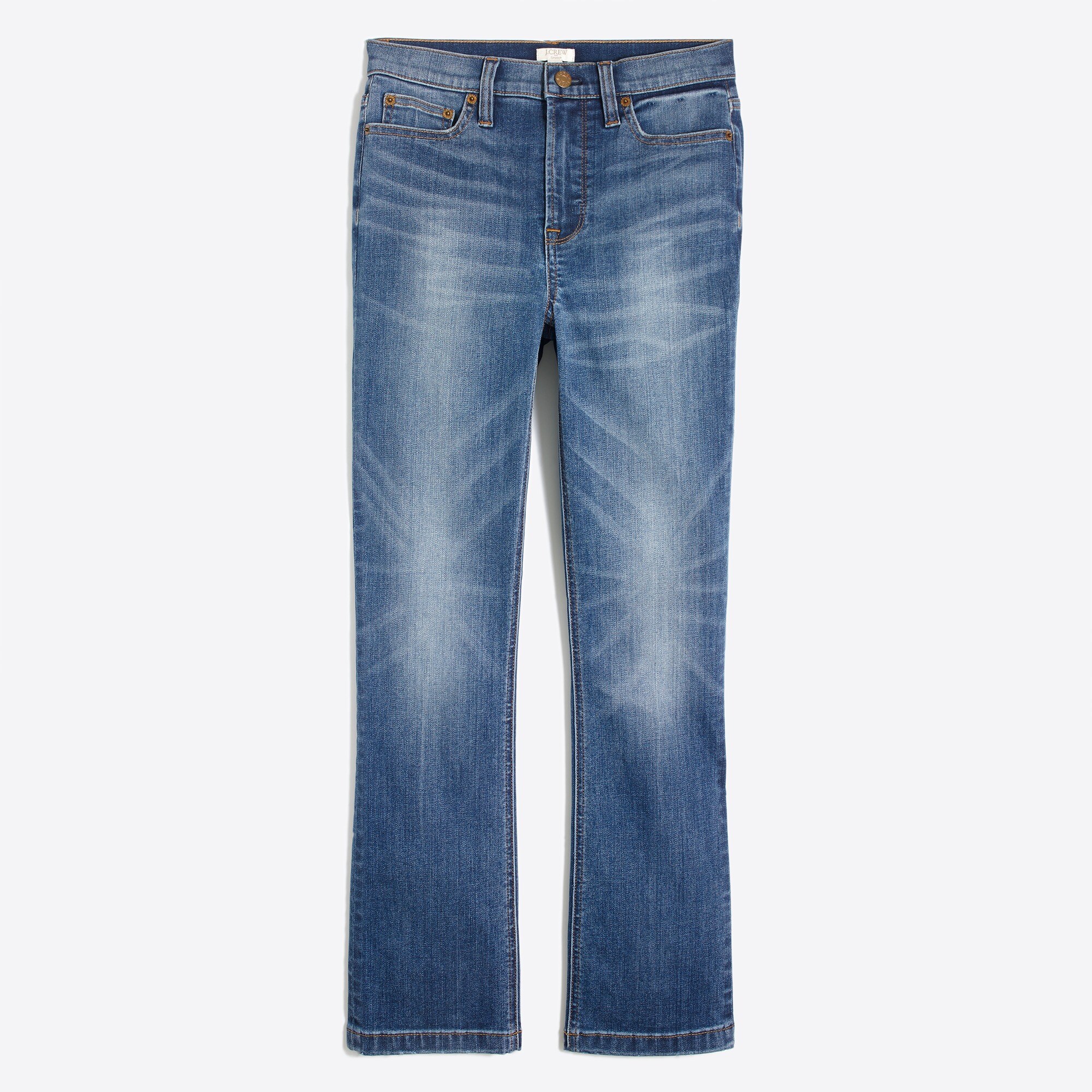 prairie wash demi-boot crop jean for women