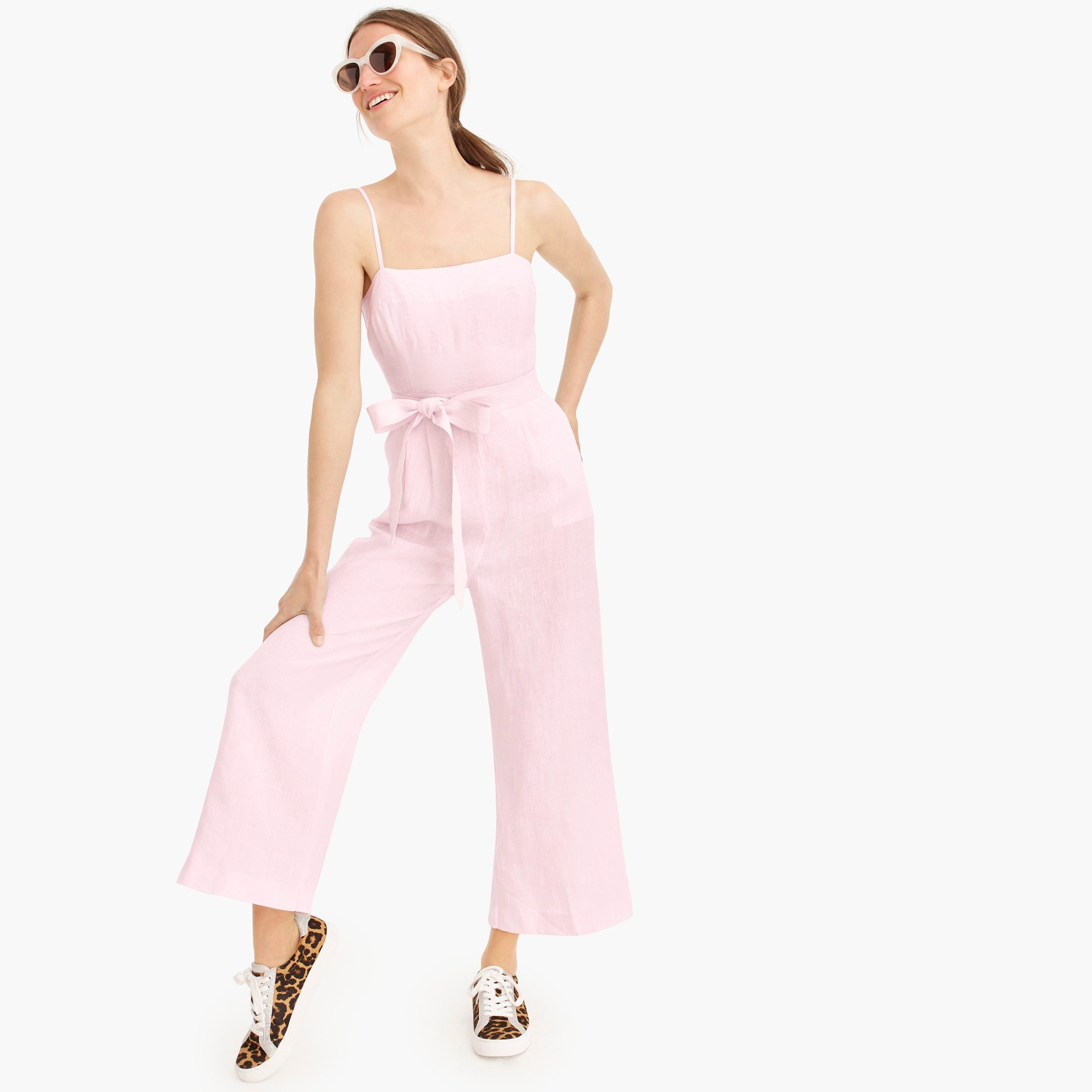 j crew white jumpsuit