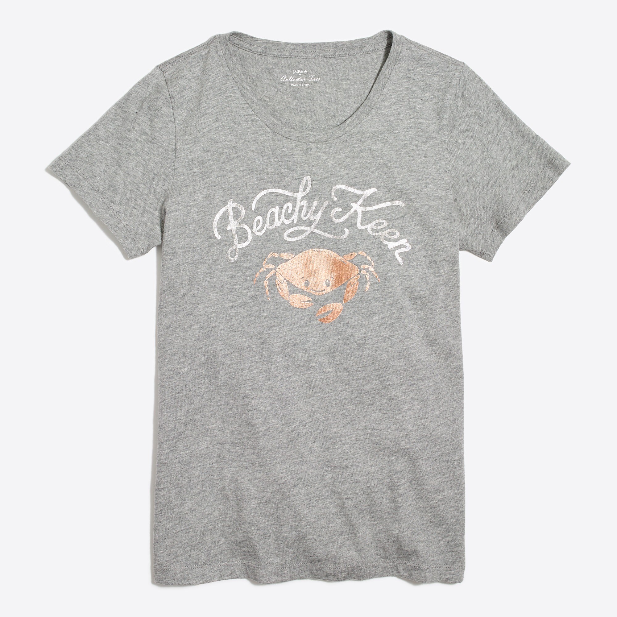 beachy keen crab collector tee for women