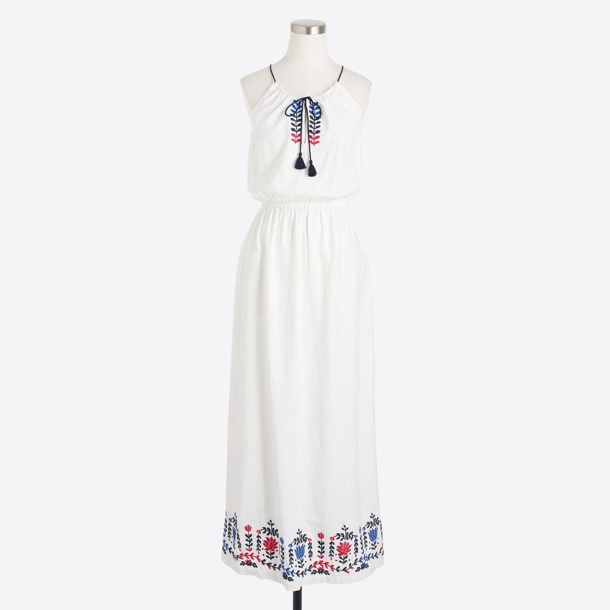 embroidered maxi dress for women