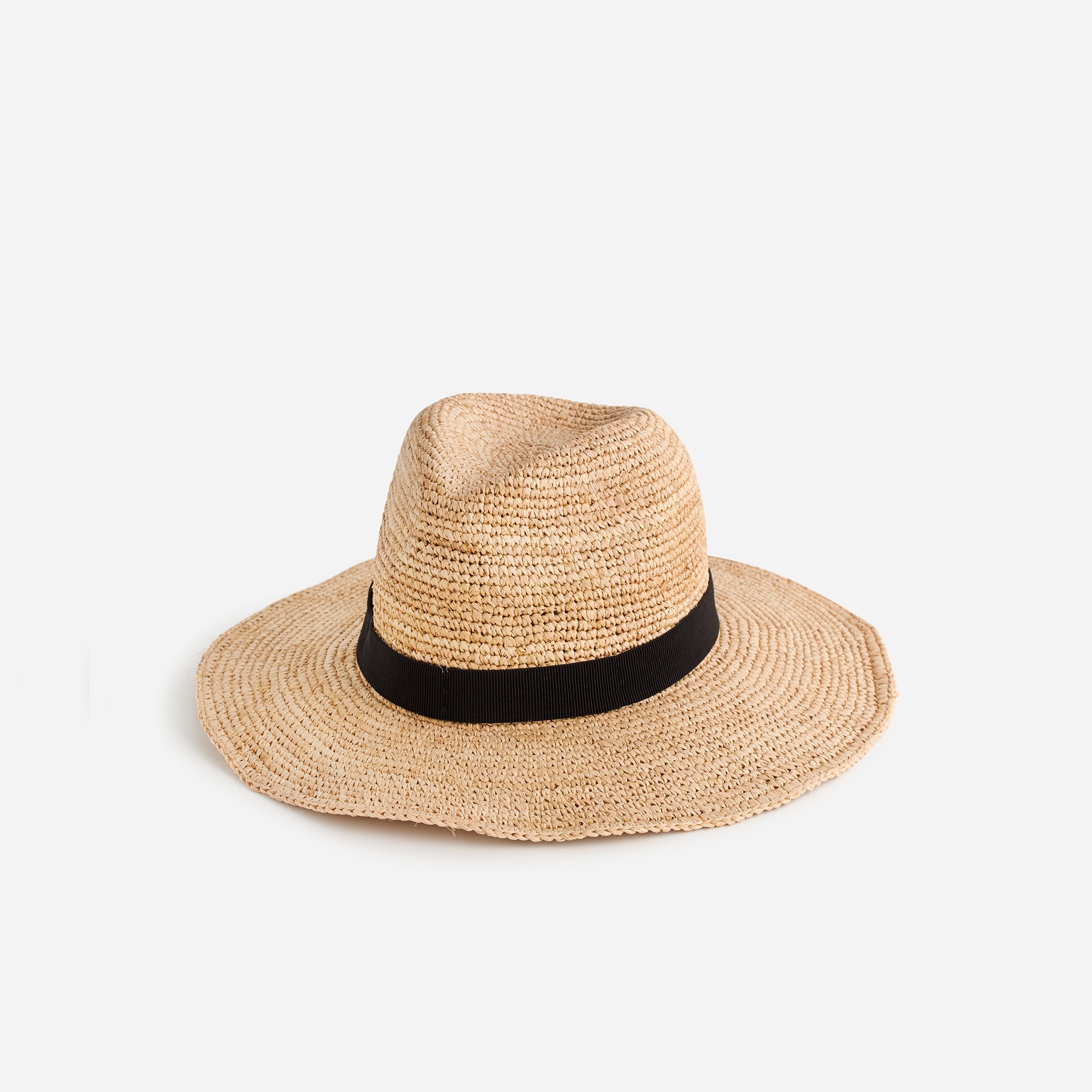 womens Wide-brim packable straw hat