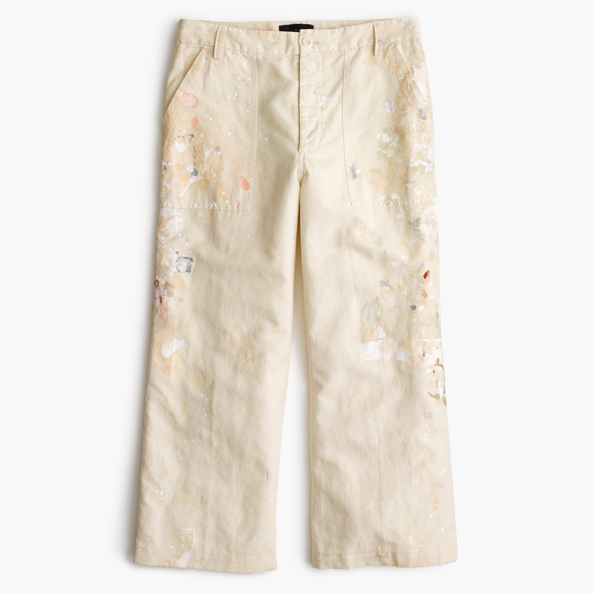 Limited-edition cropped pant in paint splatter