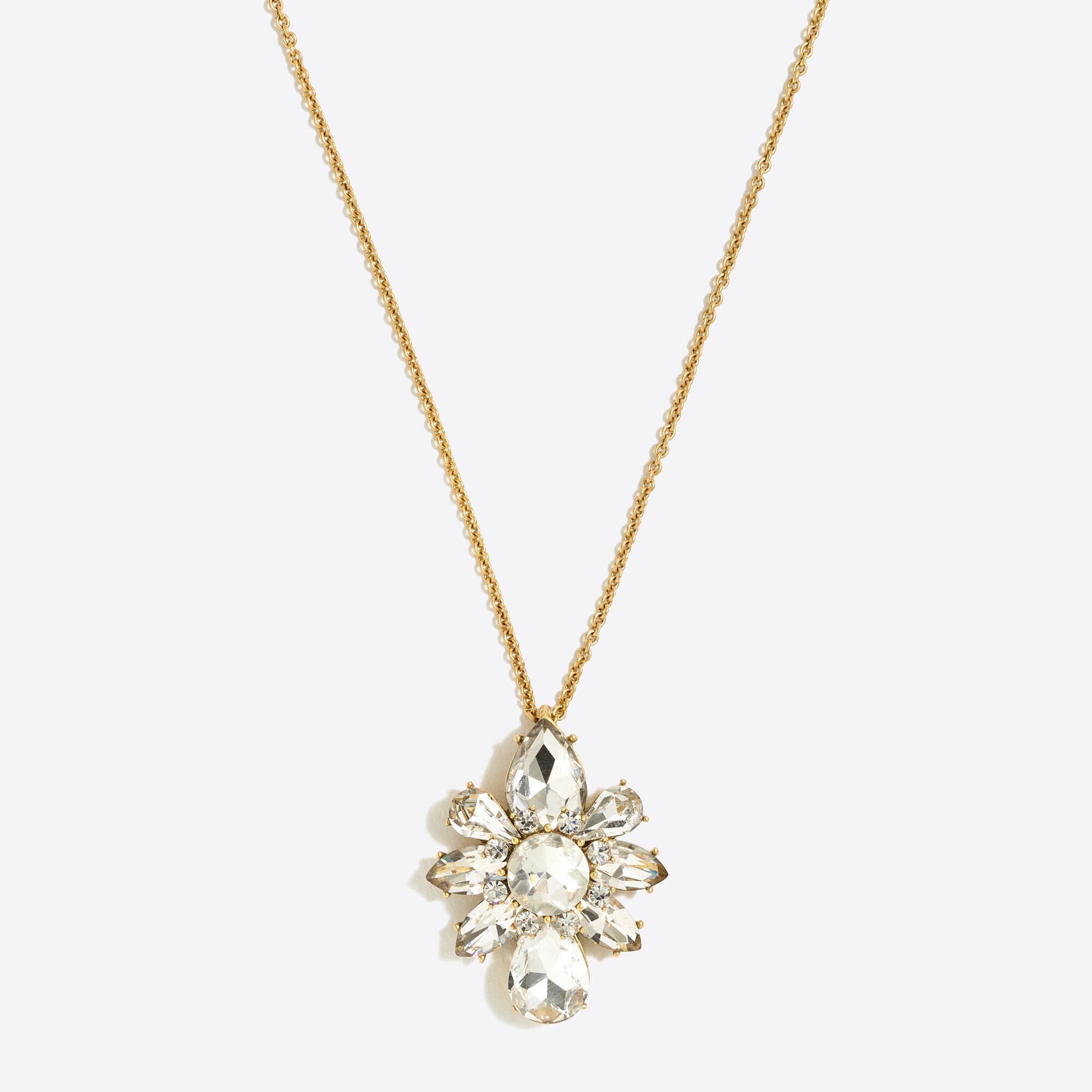 Crystal Flower Pendant Necklace For Women | Factory