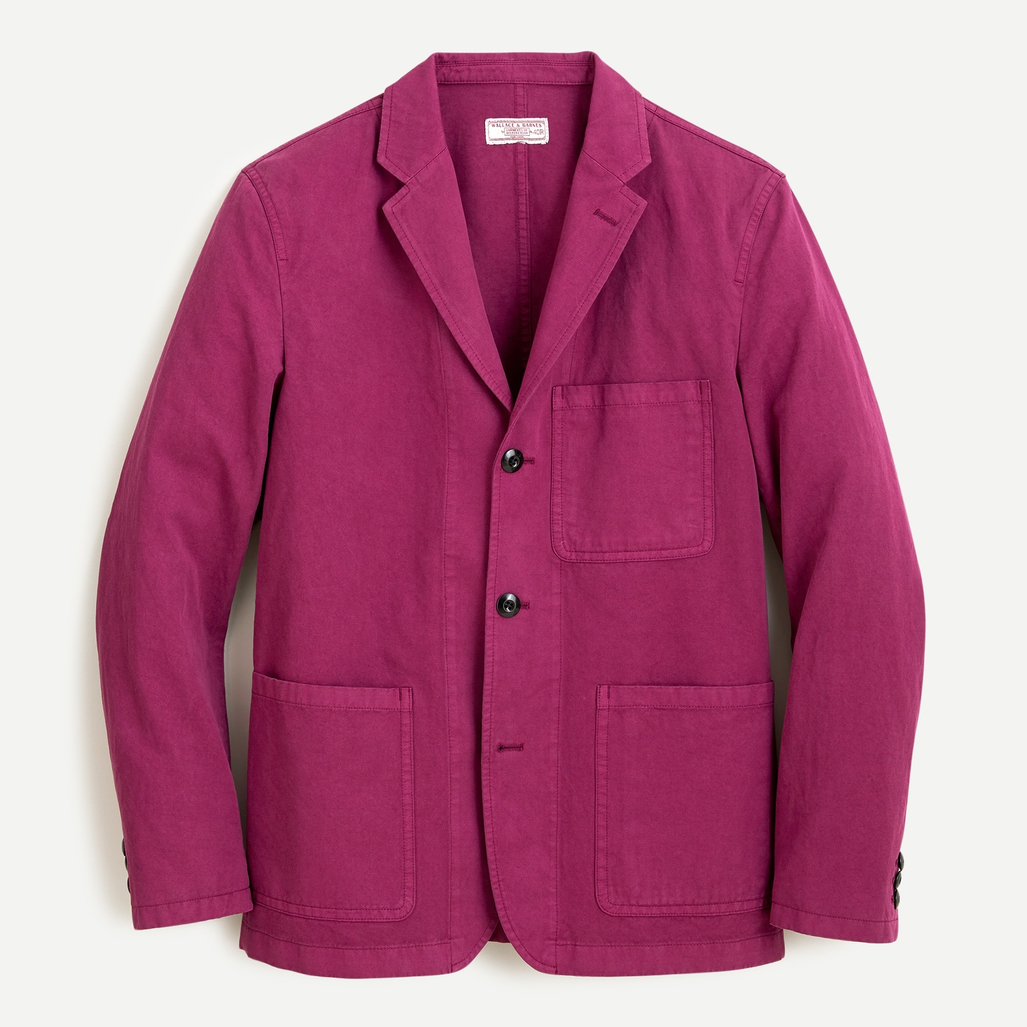 Wallace & Barnes Slim-fit chore blazer in cotton-linen