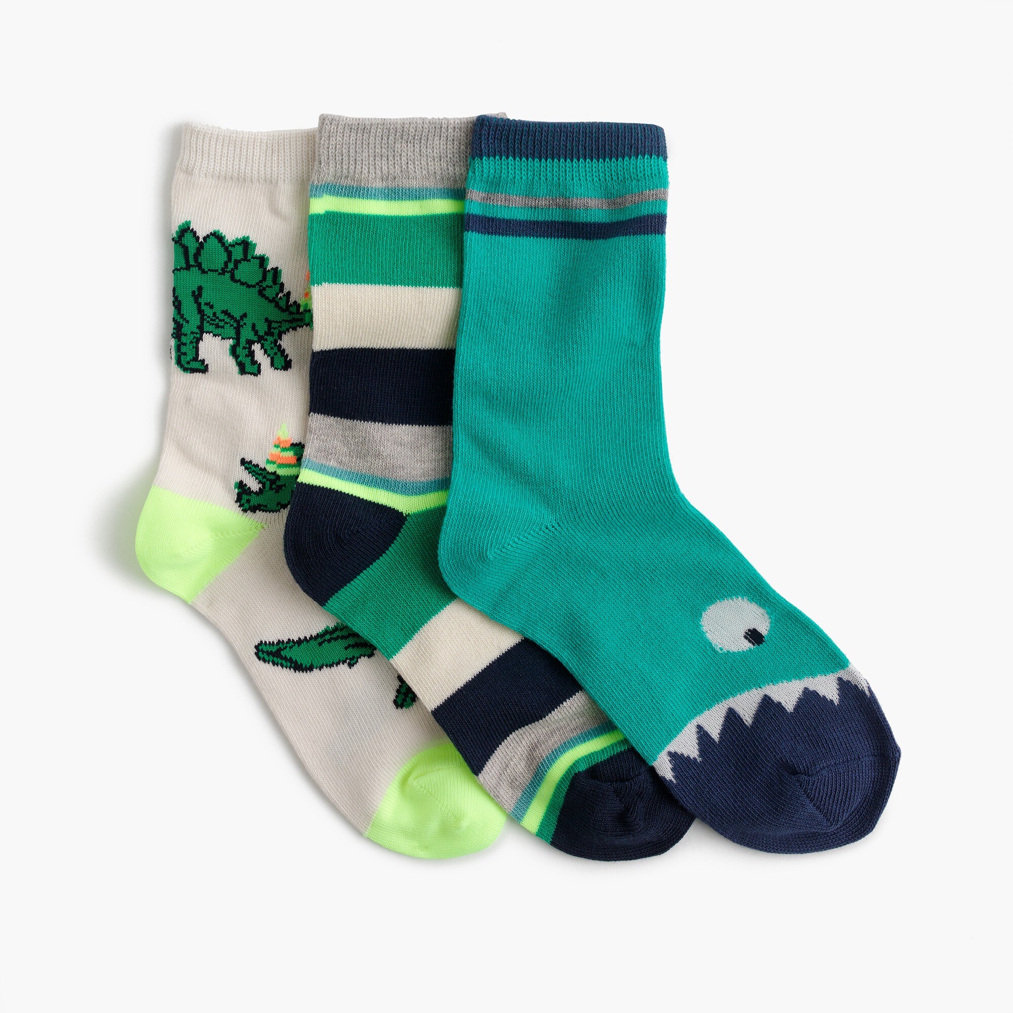 Boys' dinosaur socks three-pack : Boy socks | J.Crew