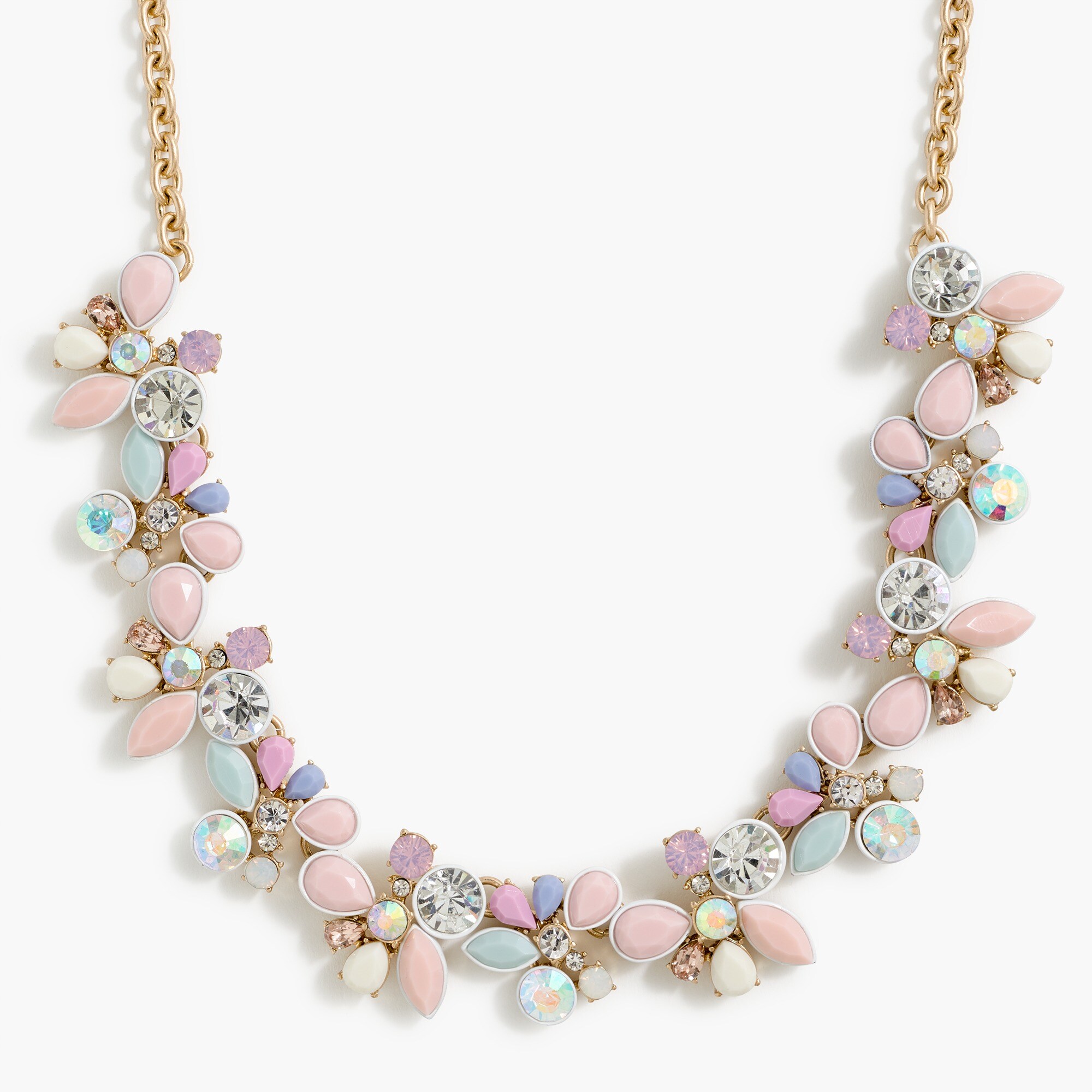 Crystal collage necklace