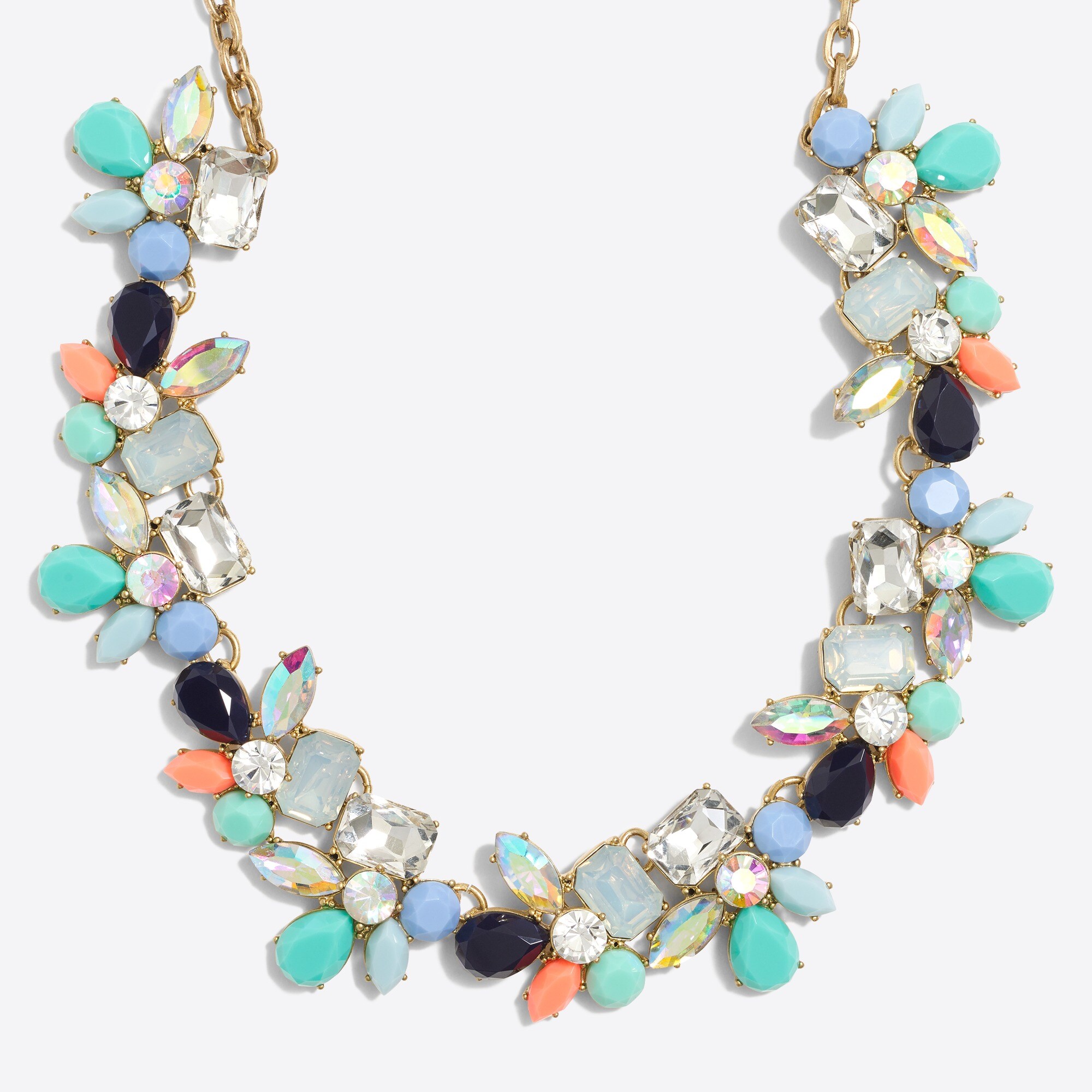 Crystal petal party necklace