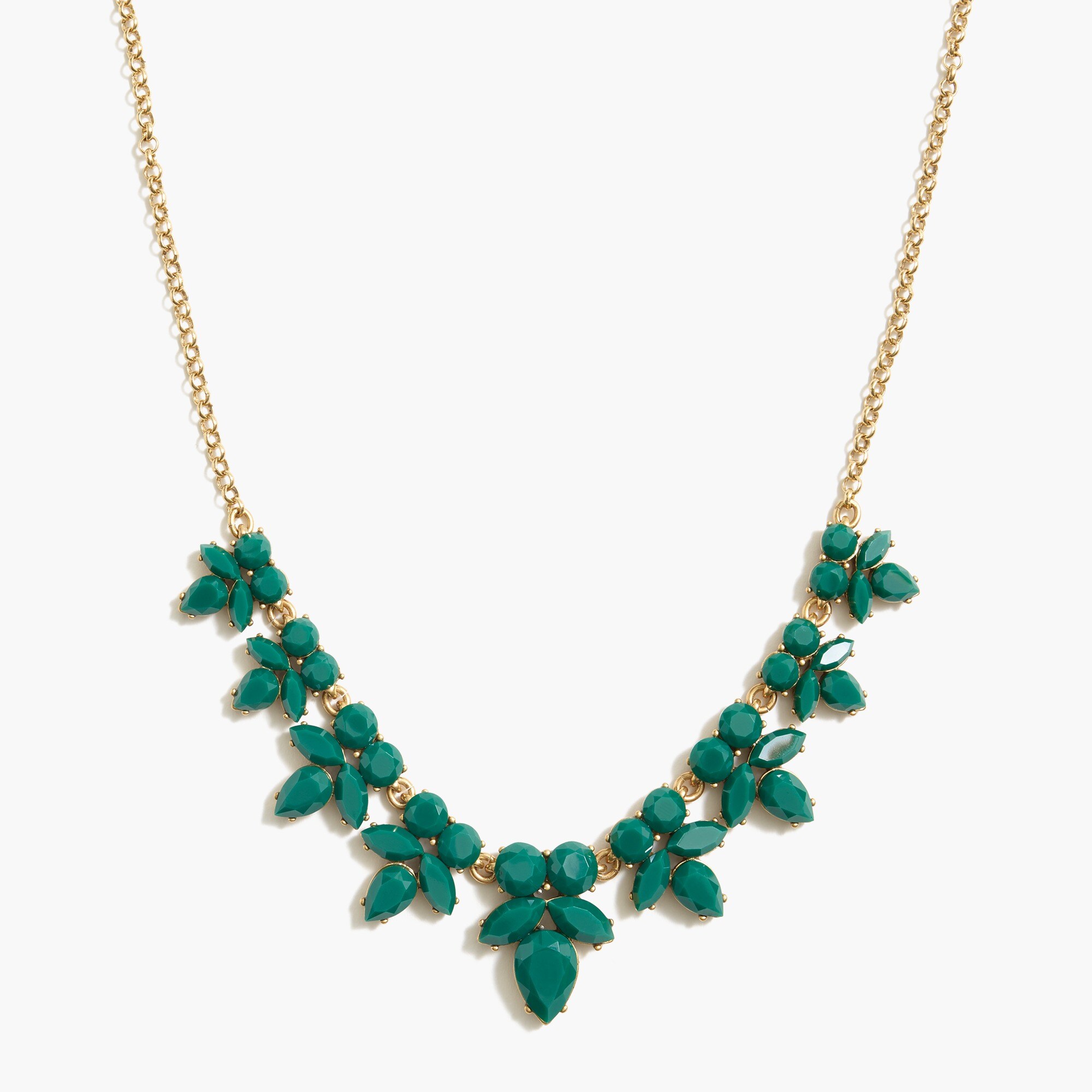 Gemstone petal necklace