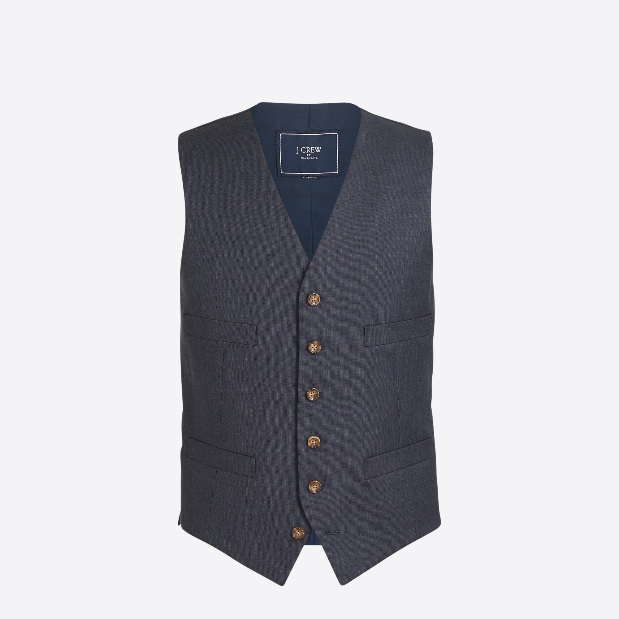 Thompson suit vest in worsted wool