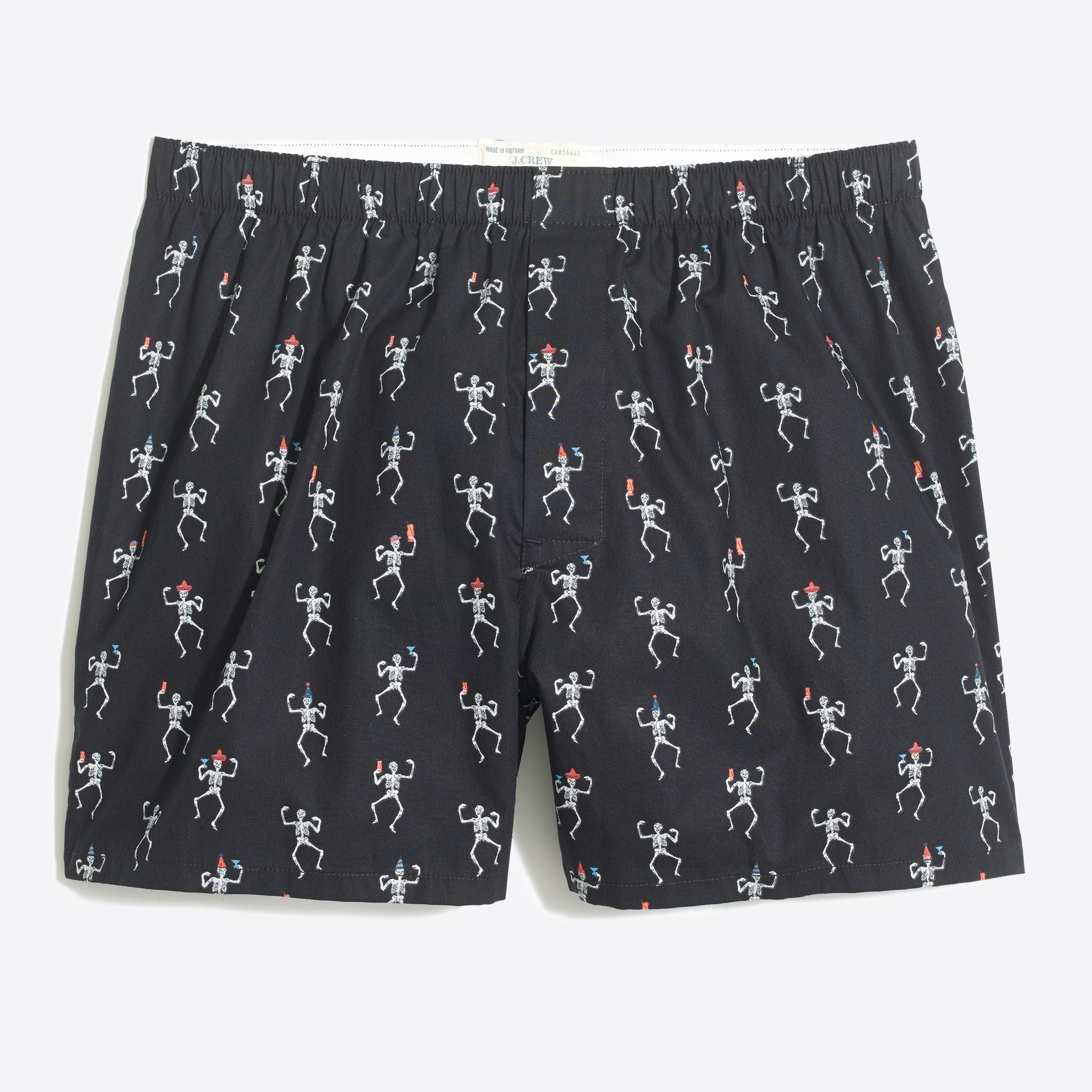 Glow-in-the-dark party skeleton boxers