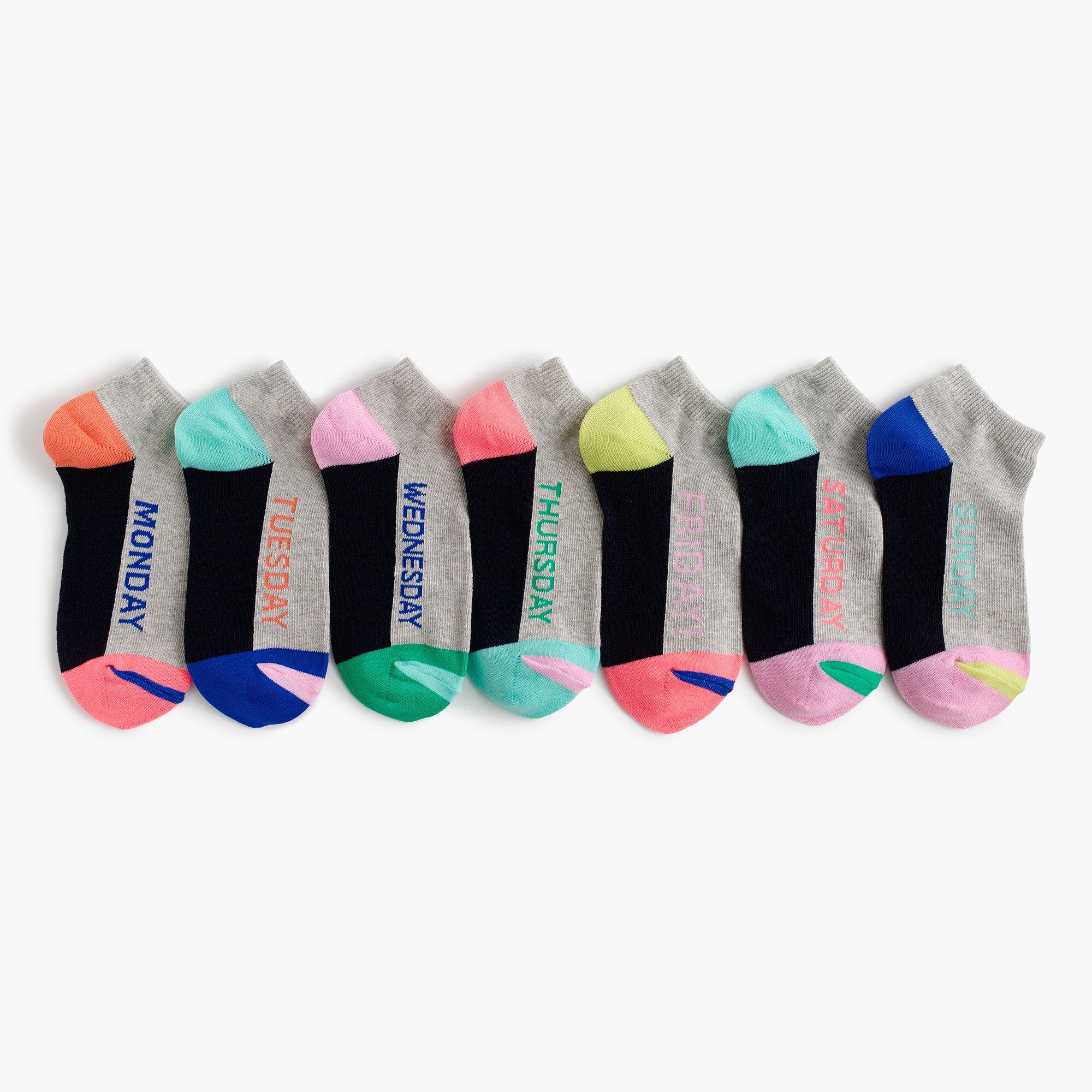 J.Crew Girls' Days Of The Week Socks Sevenpack