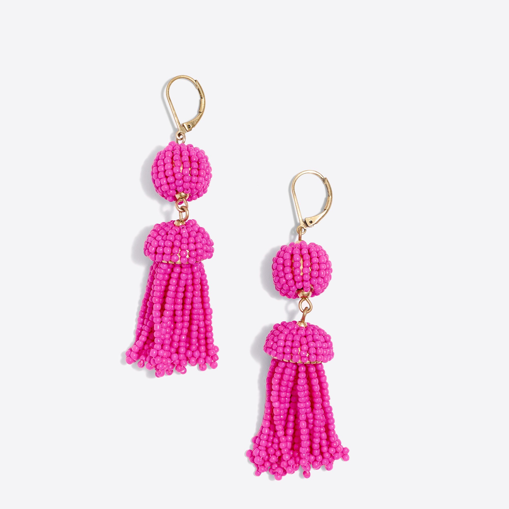 J crew beaded tassel earrings hotsell