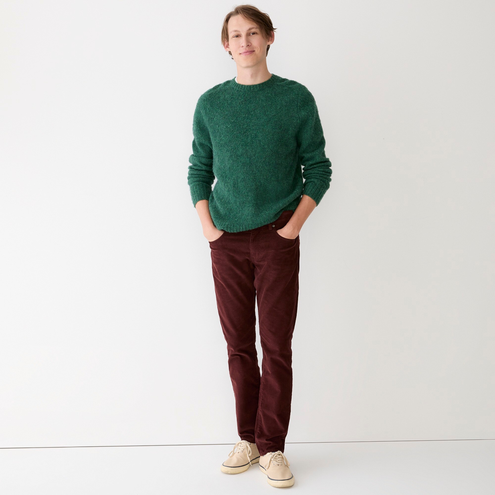 j.crew: 484 slim-fit pant in corduroy for men, right side, view zoomed