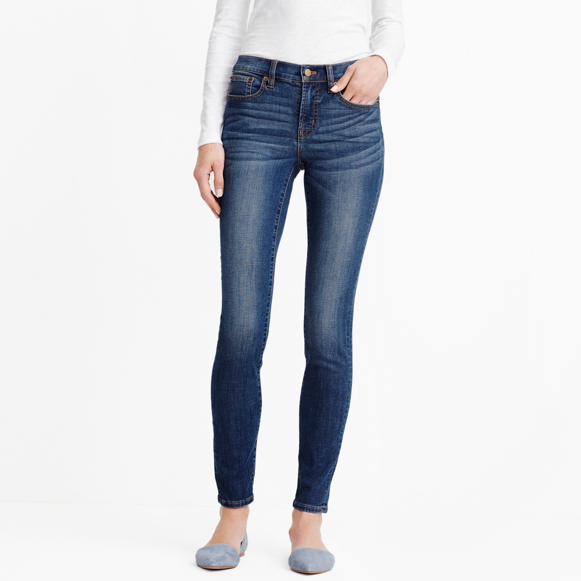 rockaway wash skinny jean with 28" inseam for women