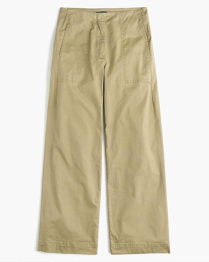 j.crew: cropped pant in stretch chino for women, right side, view zoomed