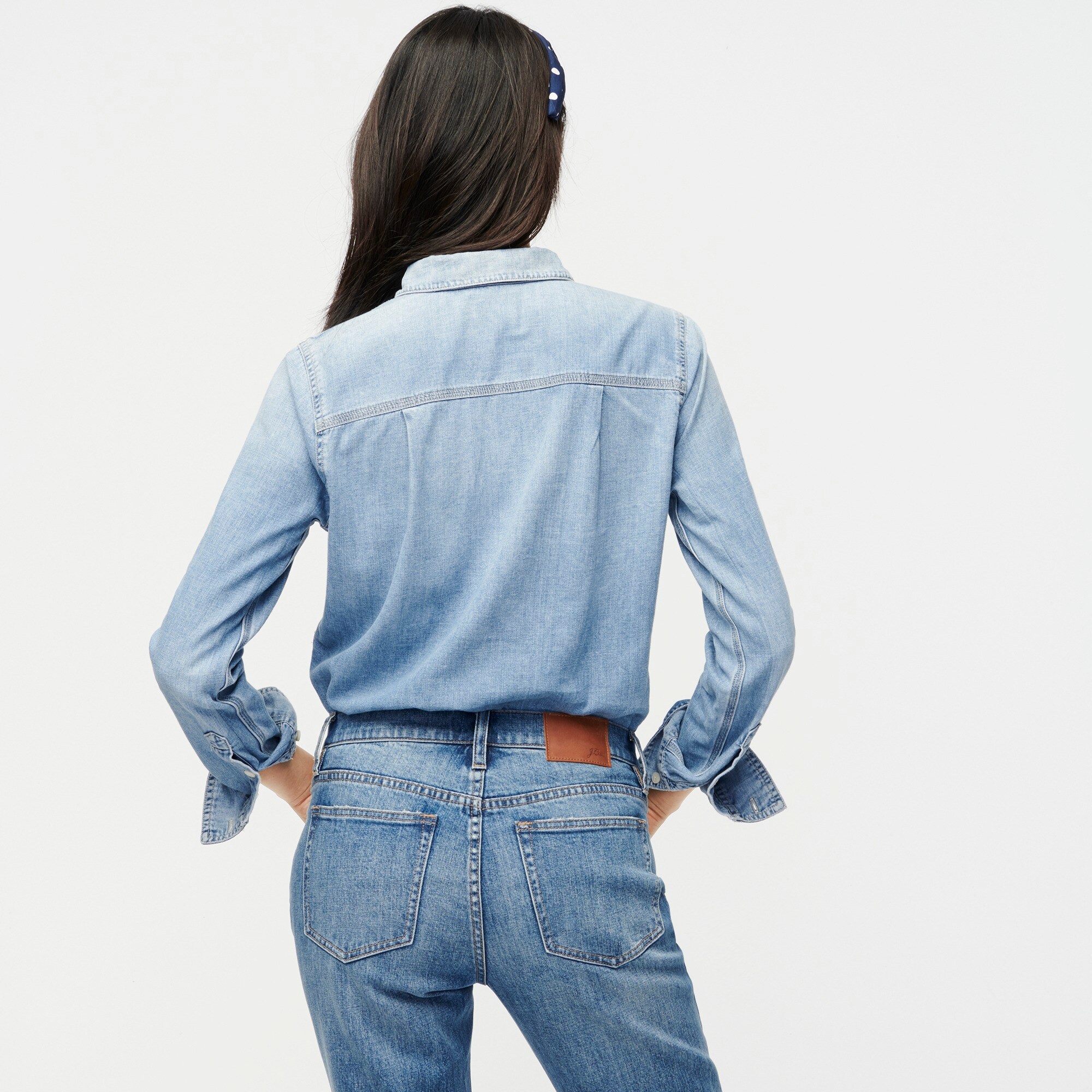 blue denim shirts for ladies