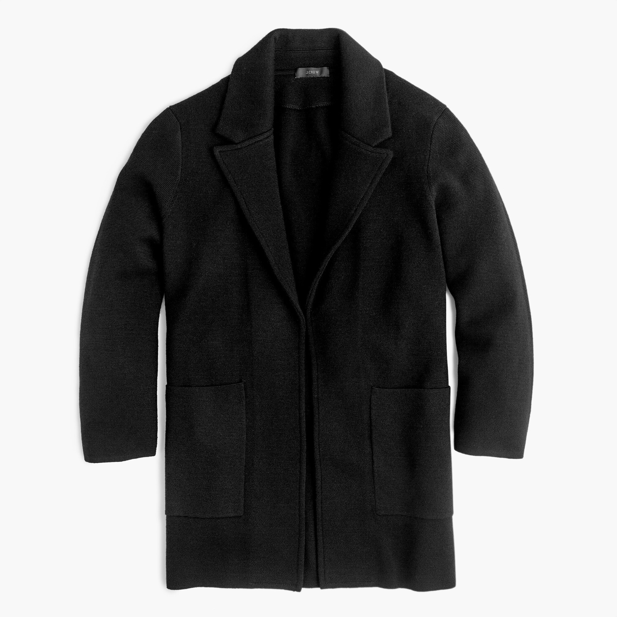 Open-front sweater-blazer