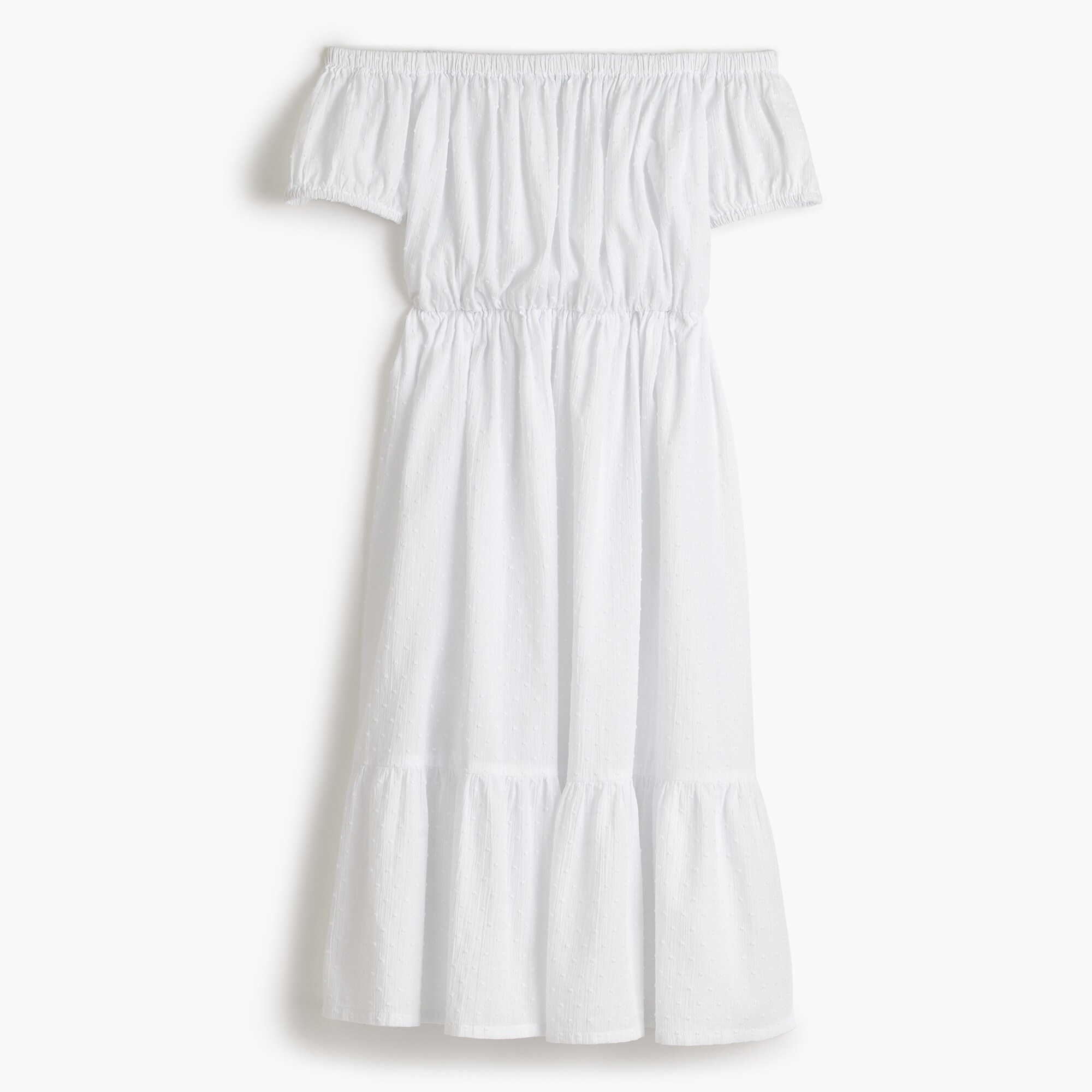 Jcrew Textured Off The Shoulder Beach Dress