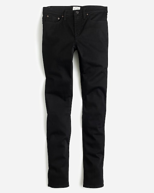  8" stretchy toothpick jean in true black