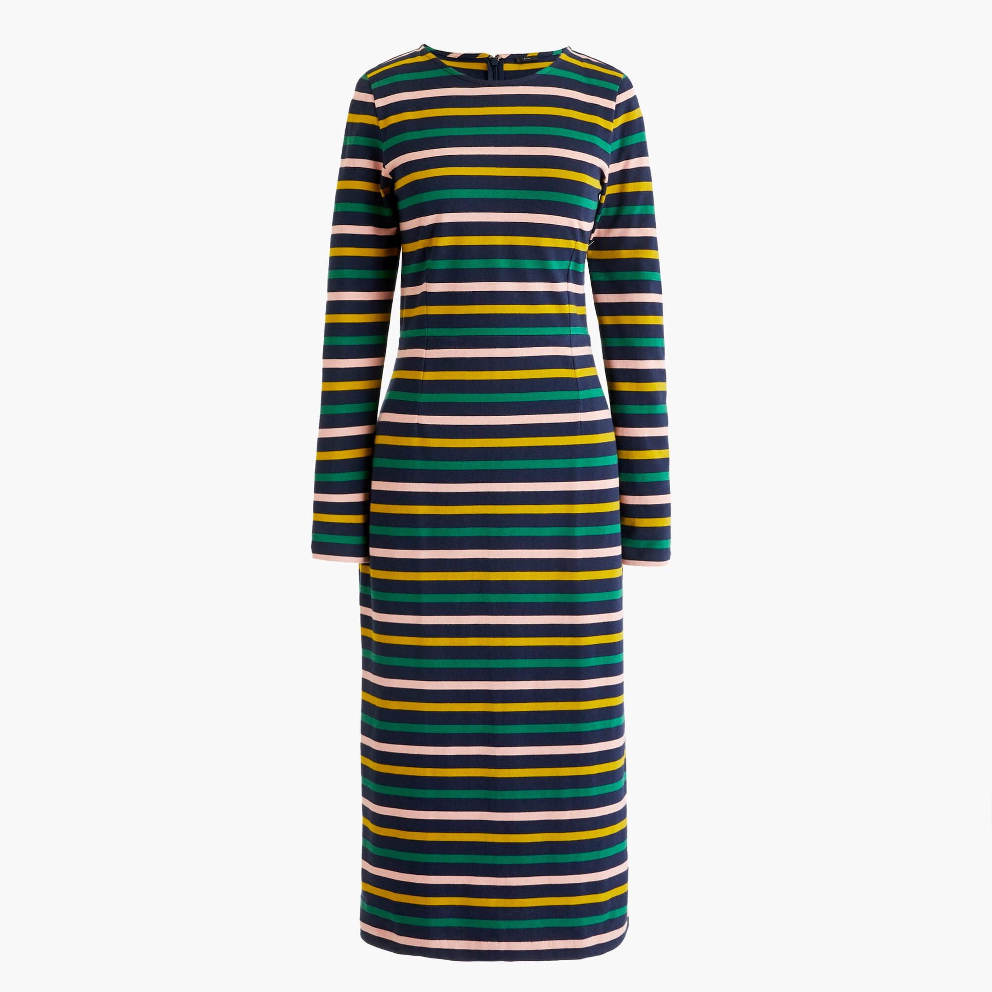 Long-sleeve striped dress