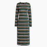 Long-sleeve striped dress
