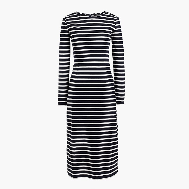 Long-sleeve striped dress : Women day | J.Crew