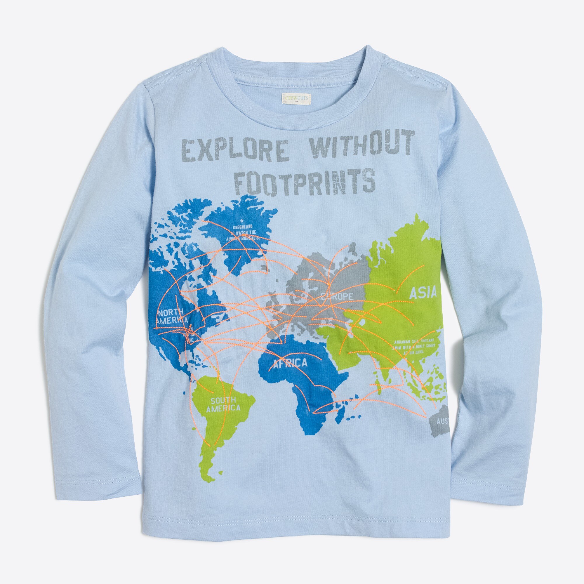Boys' long-sleeve exploration graphic tee