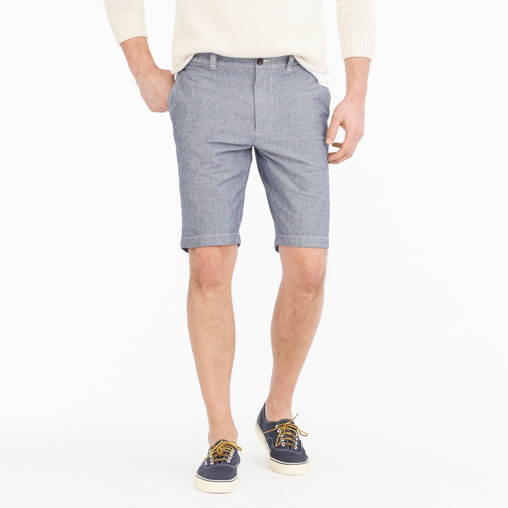 men's 10.5 stretch short in chambray - men's shorts