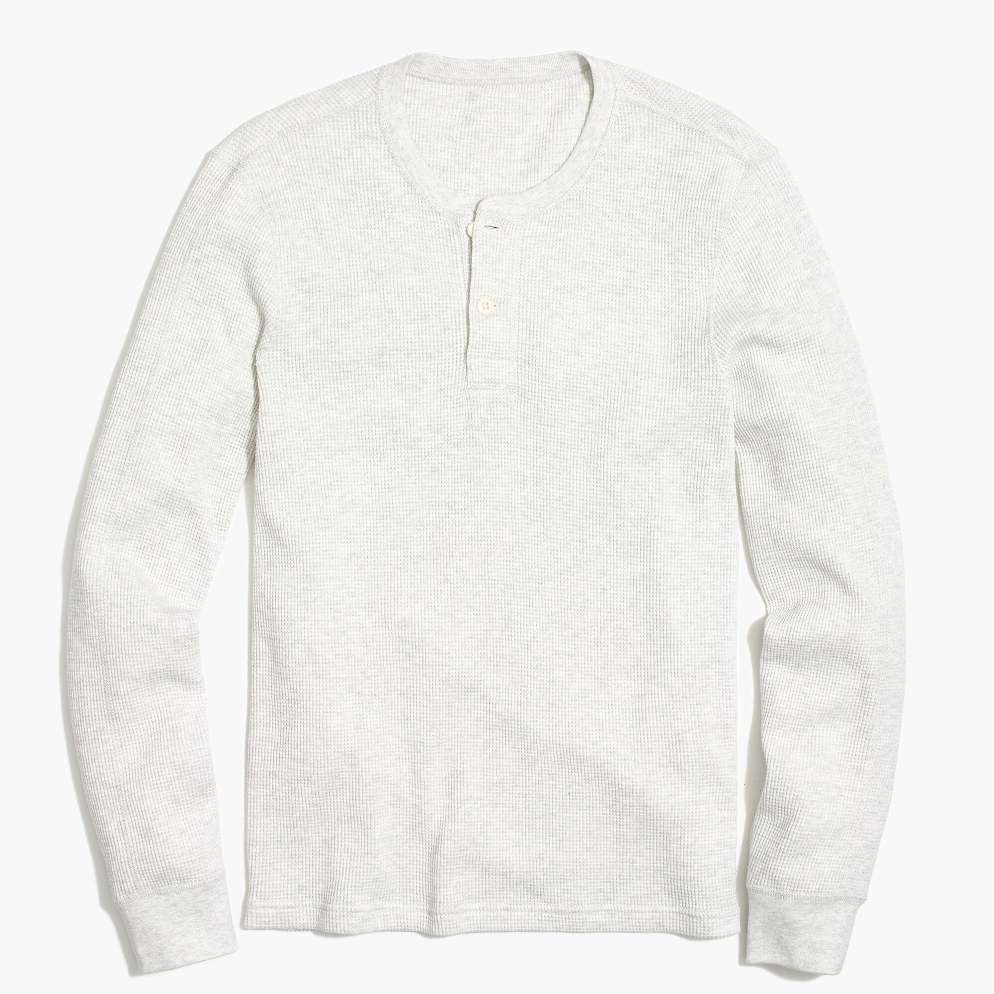 long-sleeve thermal henley for men