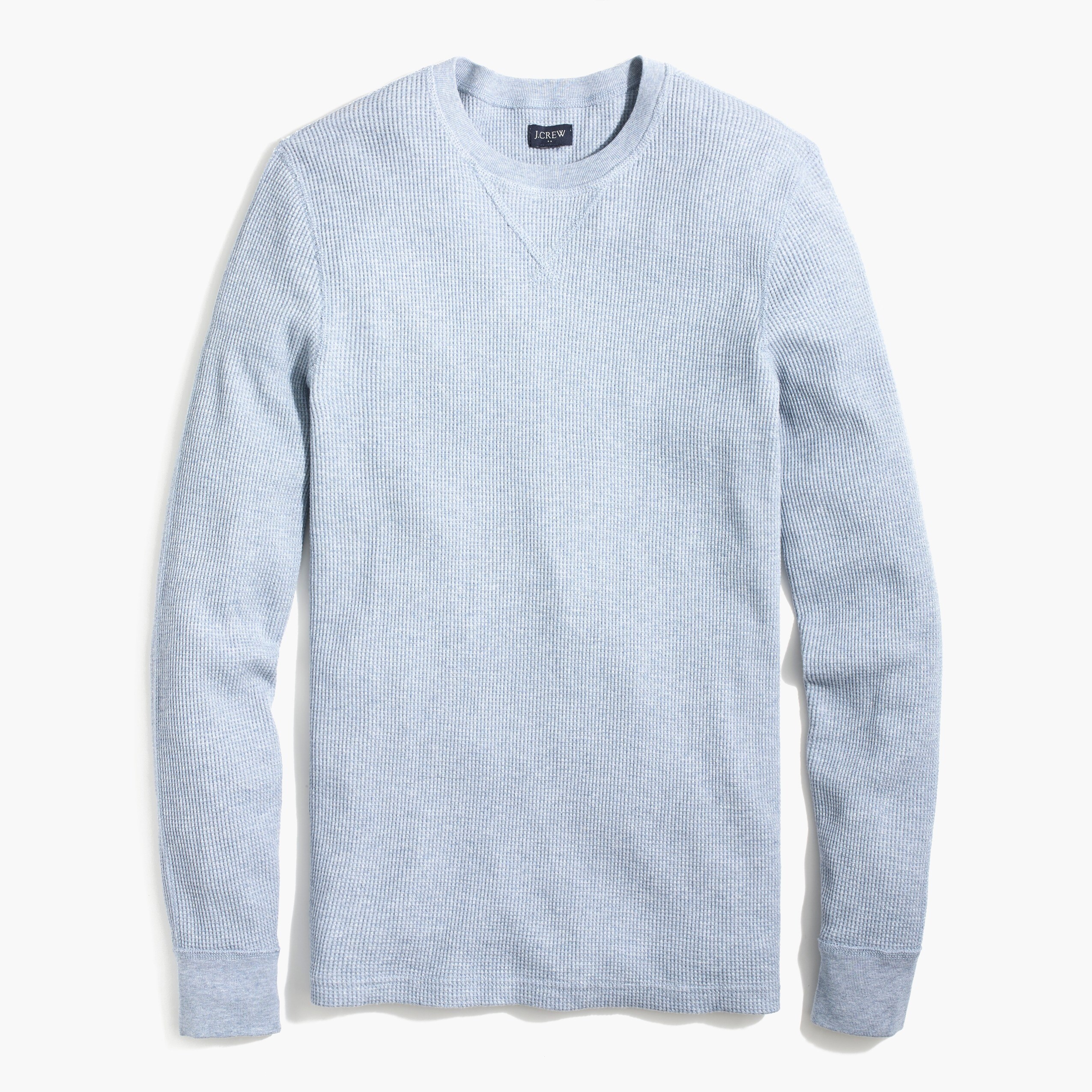 long-sleeve thermal crewneck for men