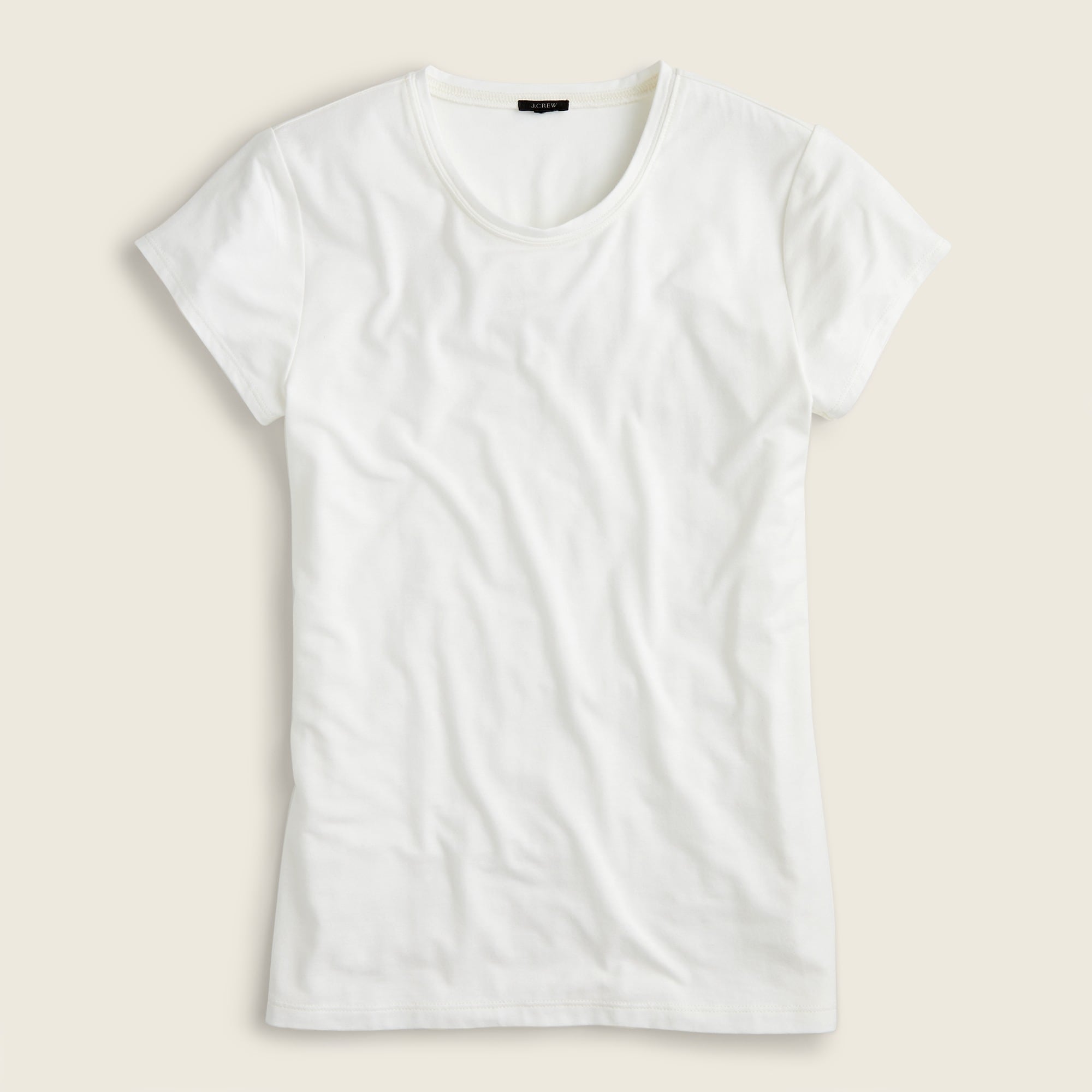 women's white stretch t shirt