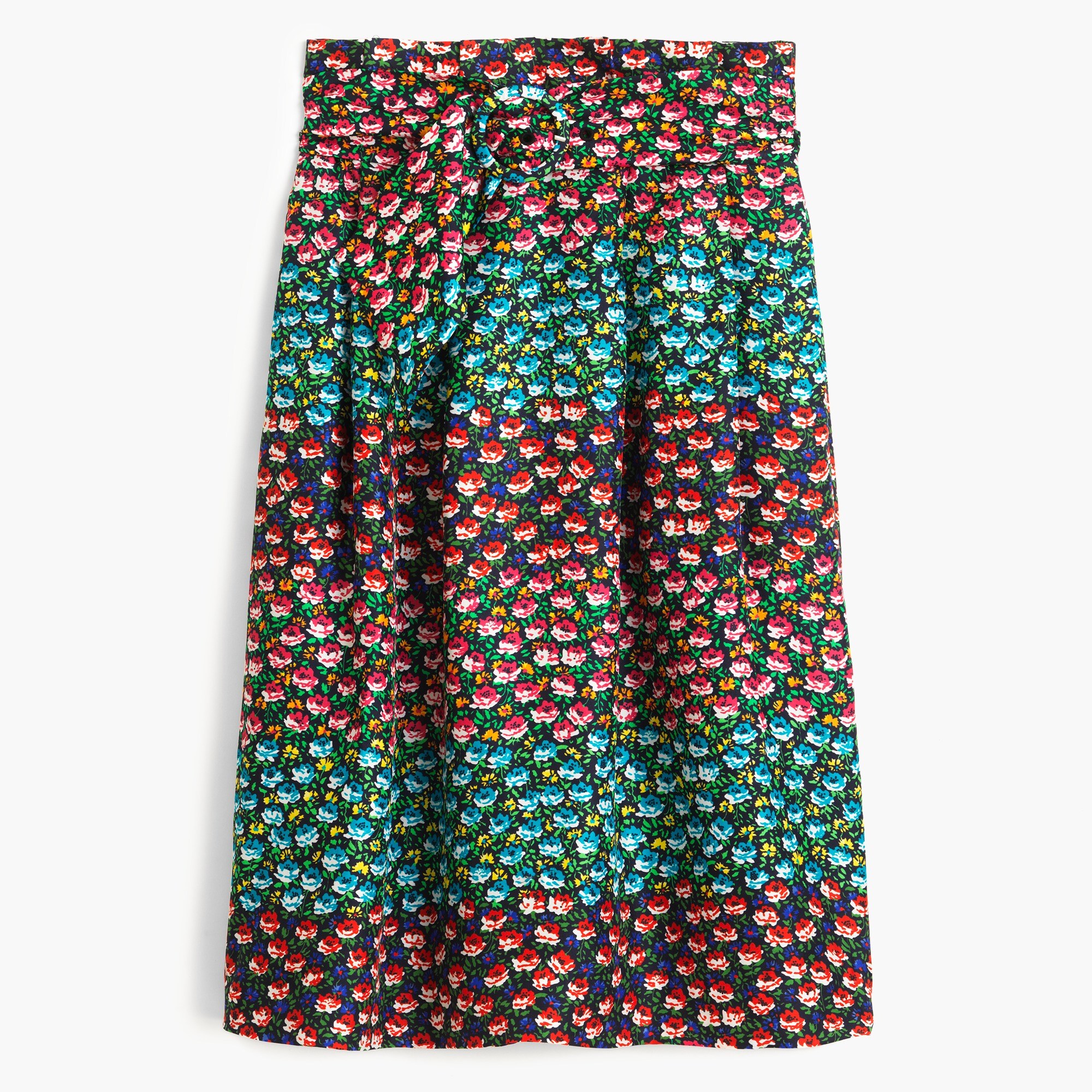 J.Crew Collection Paperbag Waist Skirt In Ratti® Midnight Floral