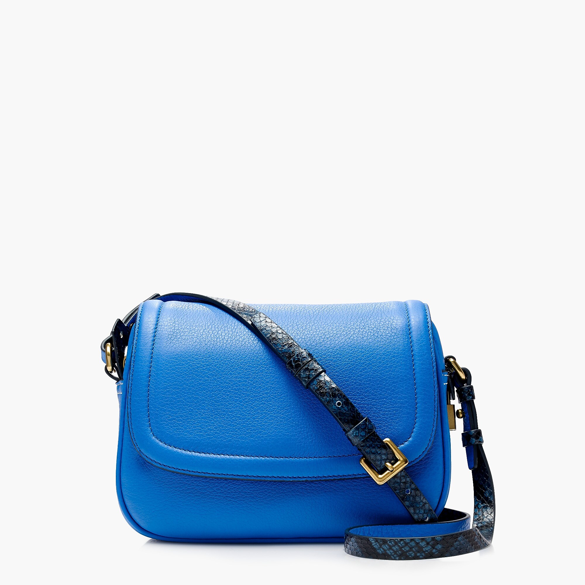 Signet flap bag with printed strap in Italian leather : Women bags | J.Crew