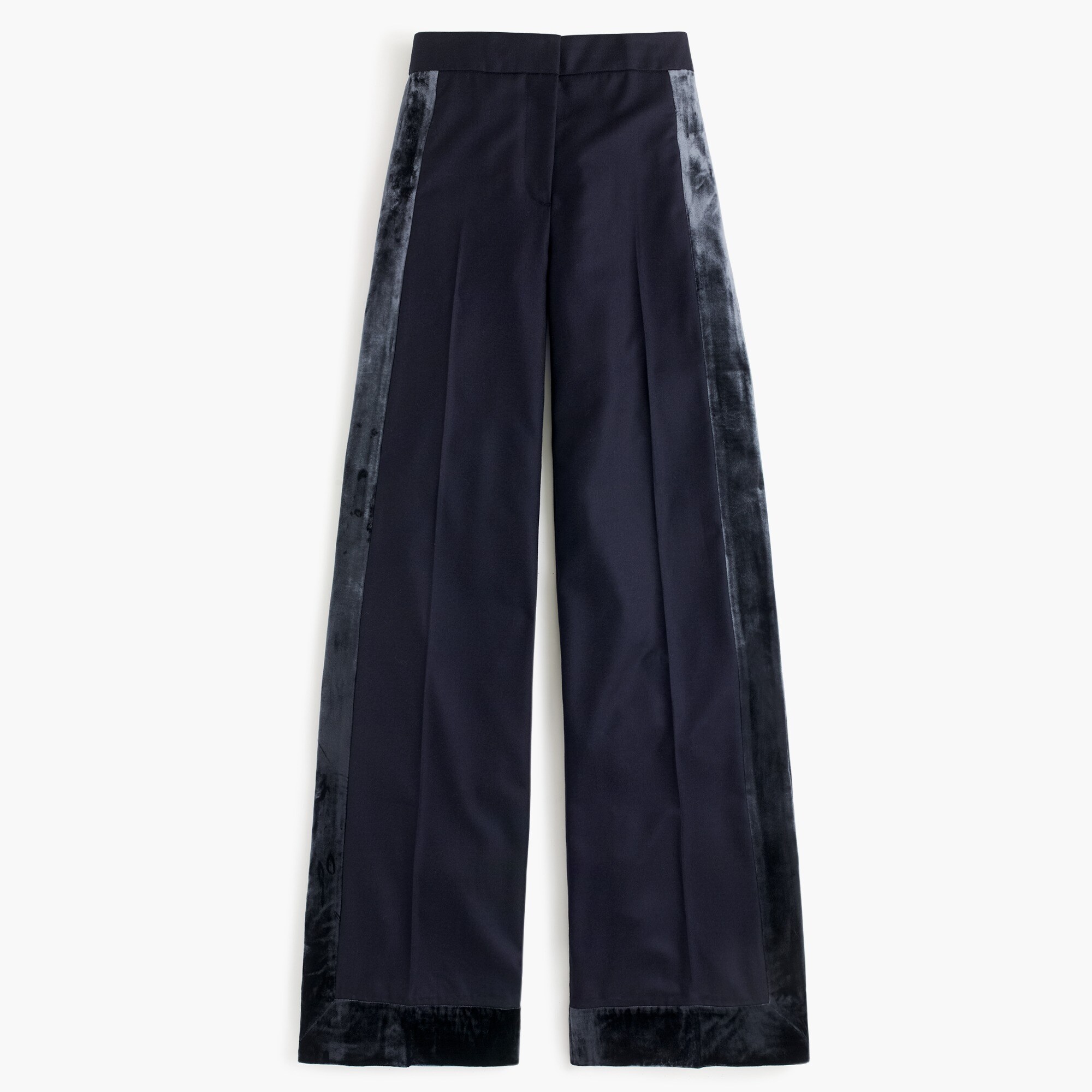 Collection wide-leg pant with velvet