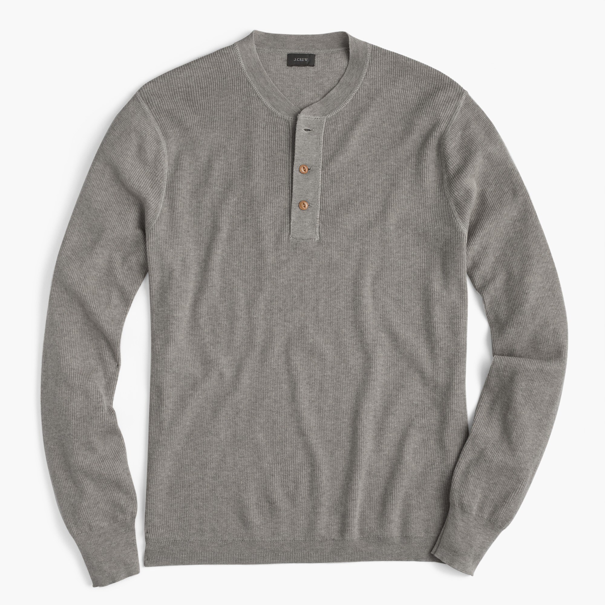 Wool-cotton henley sweater : Men sweaters | J.Crew