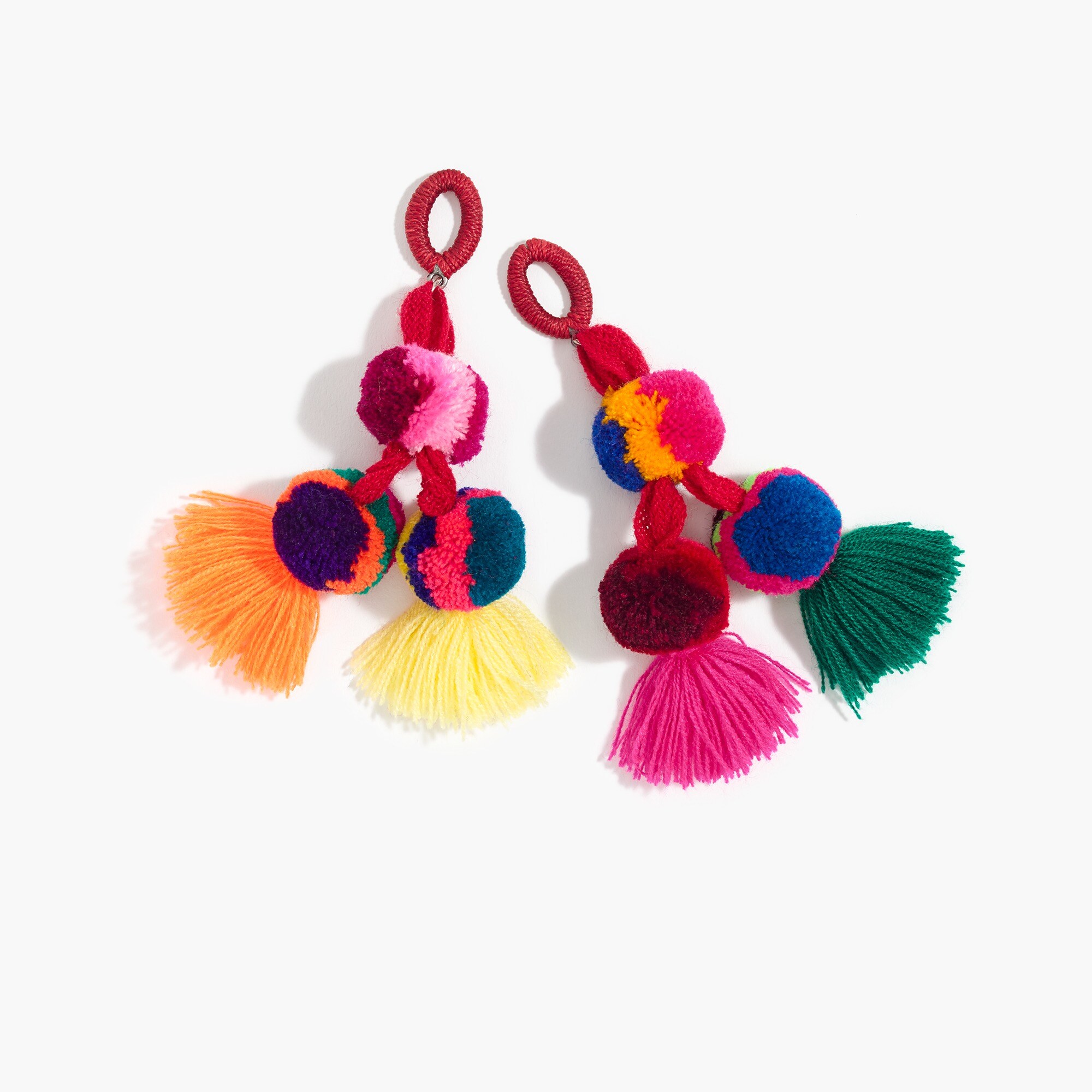 Nannacay for J.Crew pom-pom earrings