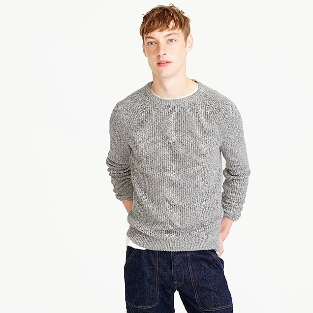 Marled cotton crewneck sweater : Men sweaters | J.Crew