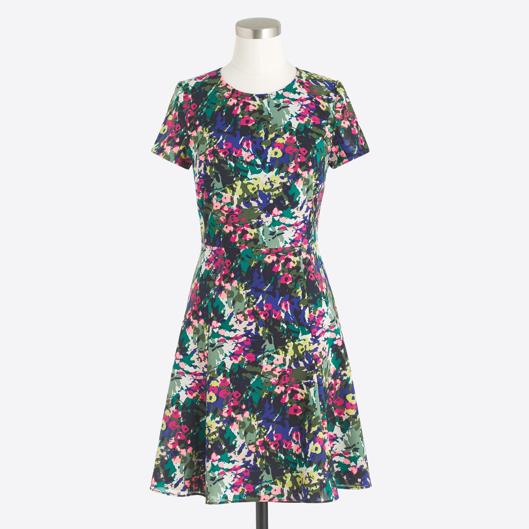 printed flutter dress for women