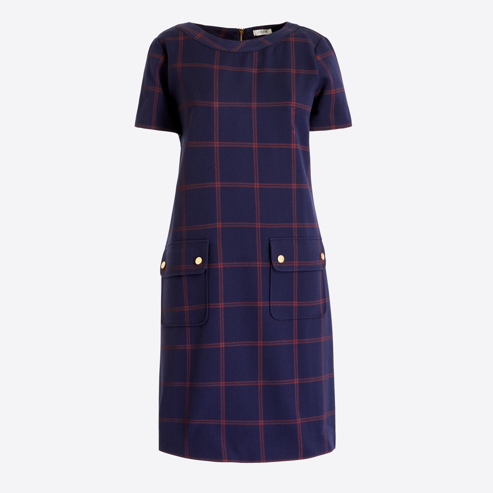 relaxed printed pocket dress for women