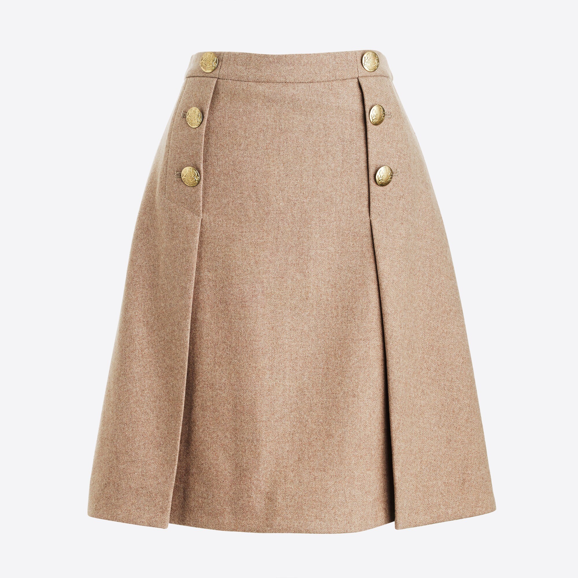 Mini Skirt In Double-serge Wool For Women | Factory