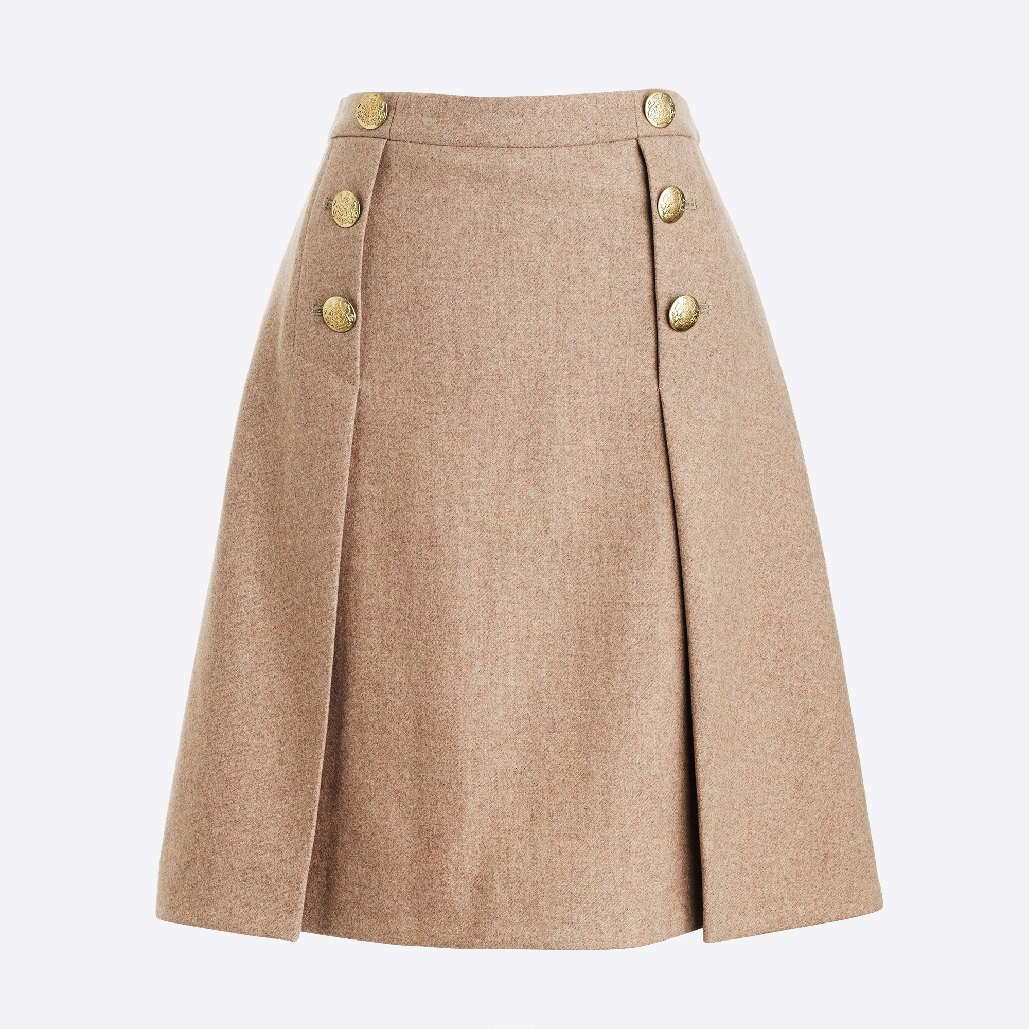 Factory: Mini Skirt In Double-serge Wool For Women