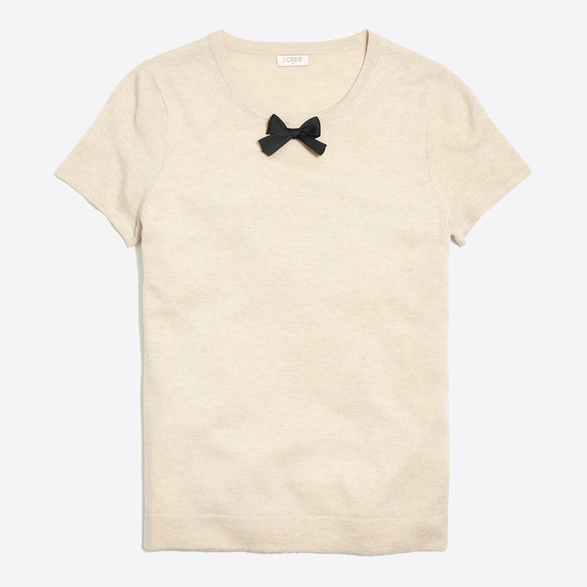 short-sleeve bow sweater for women