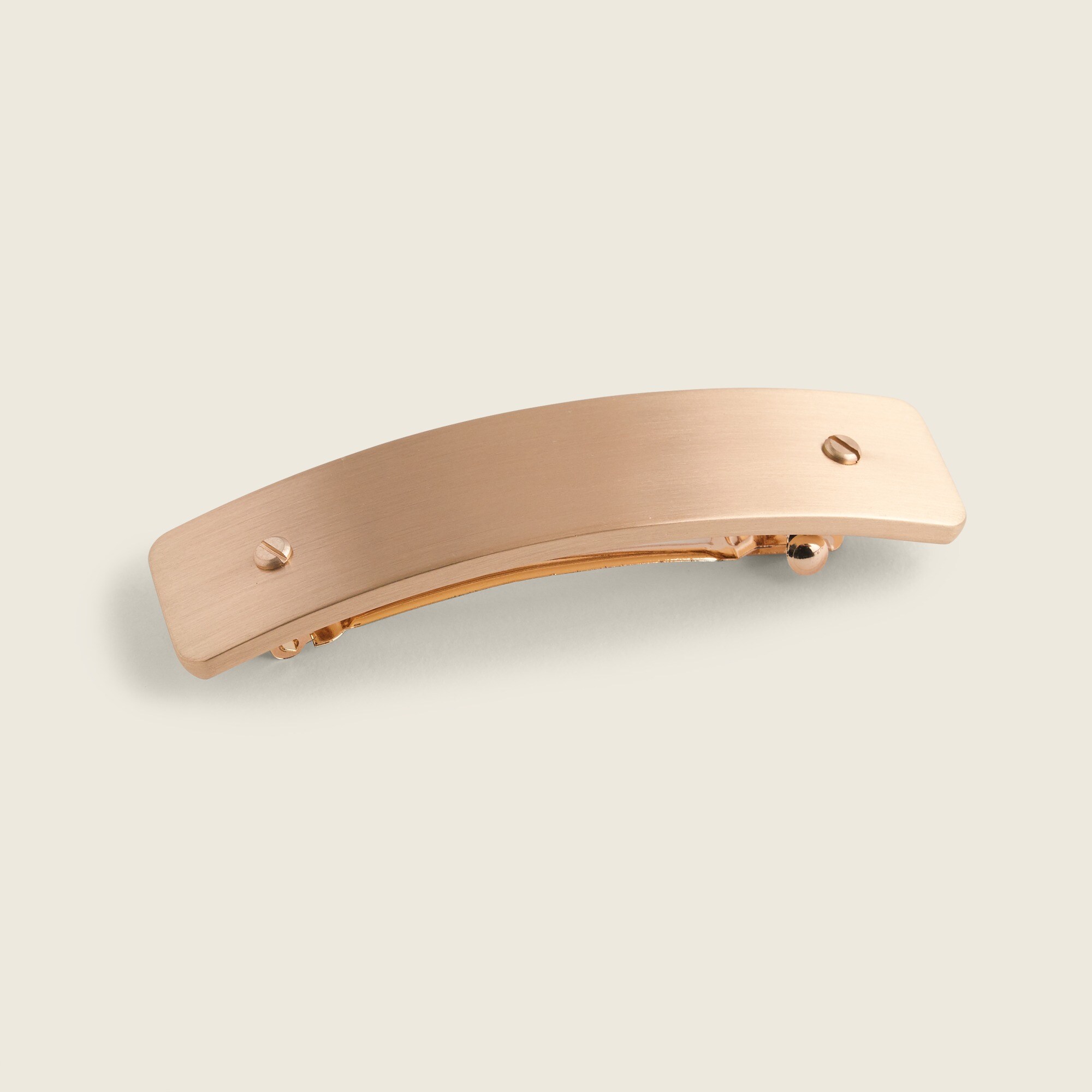 J.Crew Skinny Barrette In Brushed Metal For Women