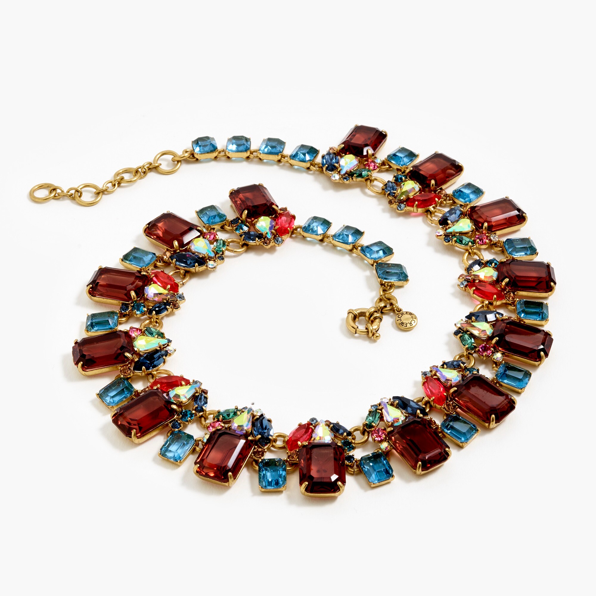 Cluster drop stone necklace