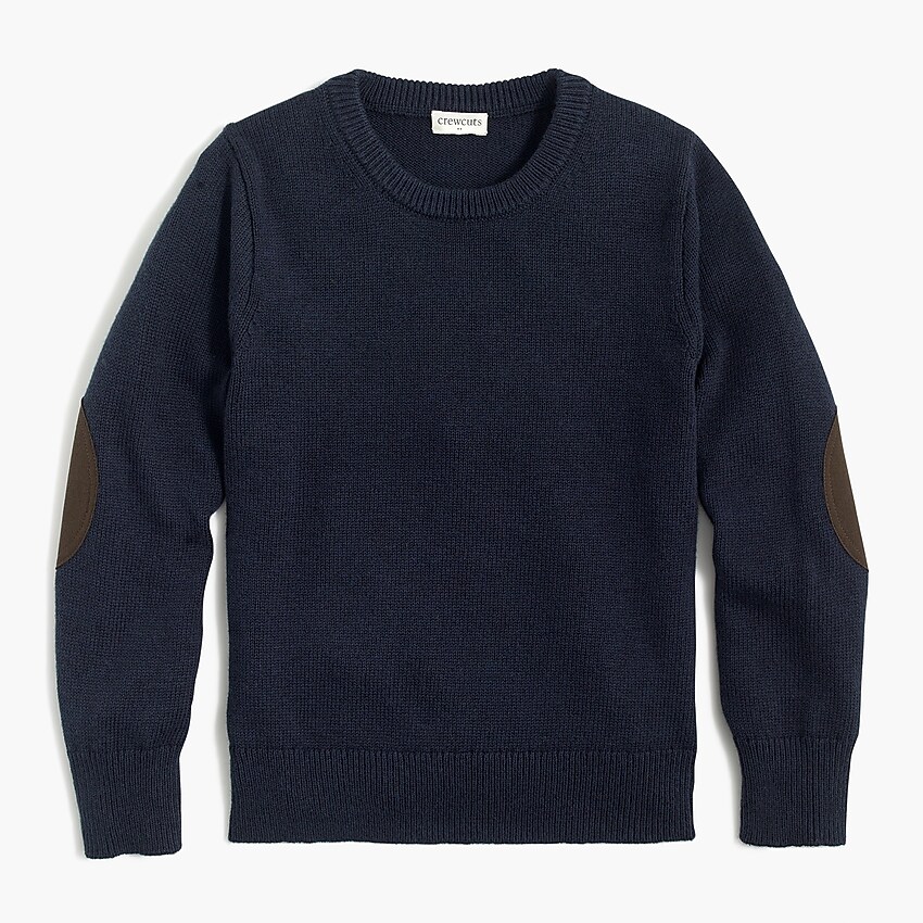 Factory: Boys' Elbow-patch Crewneck Sweater For Boys