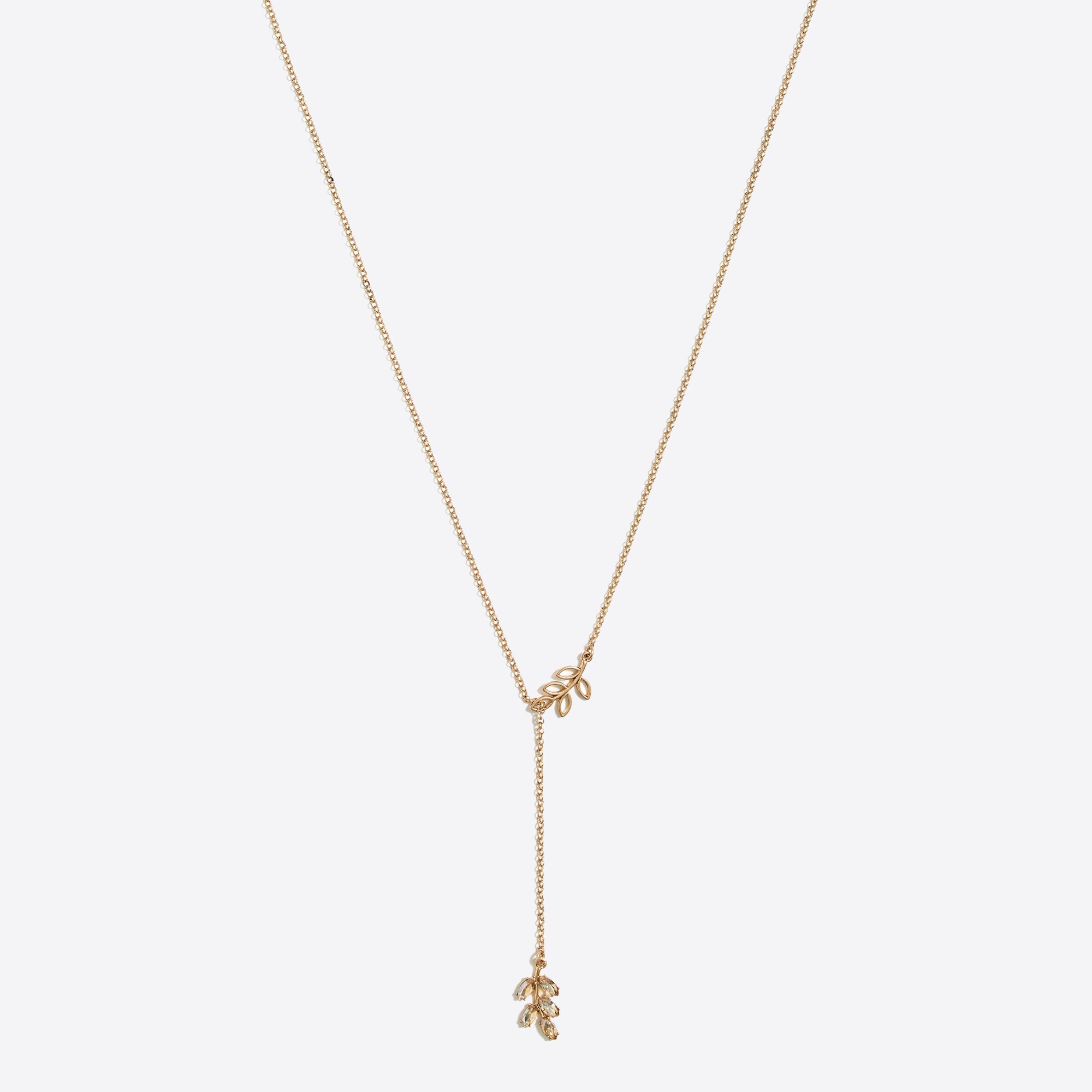 Leaf Y-necklace