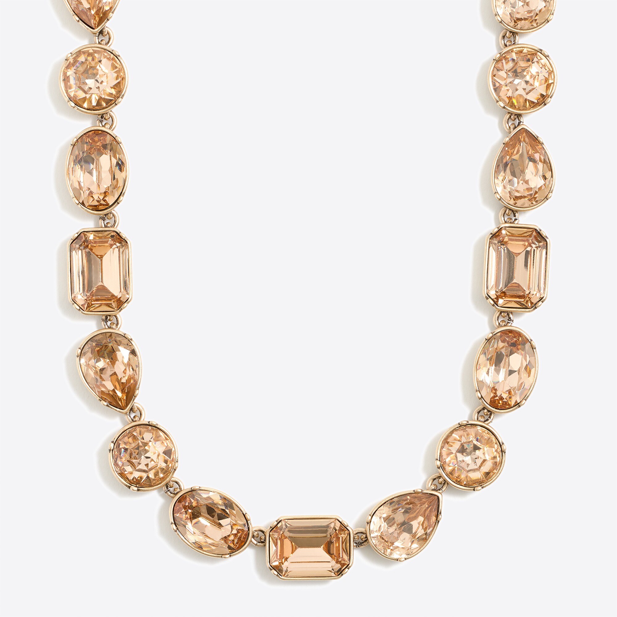 Mixed stone collar necklace